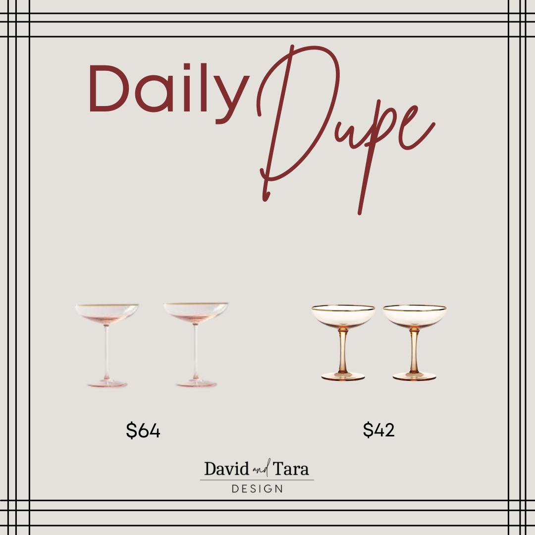 Rose Colored Champagne Coupes