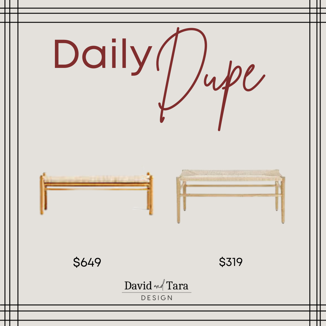 Scandinavian Woven Rope Bench 