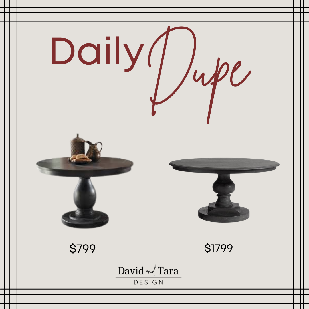 Round Black Pedestal Dining Table 