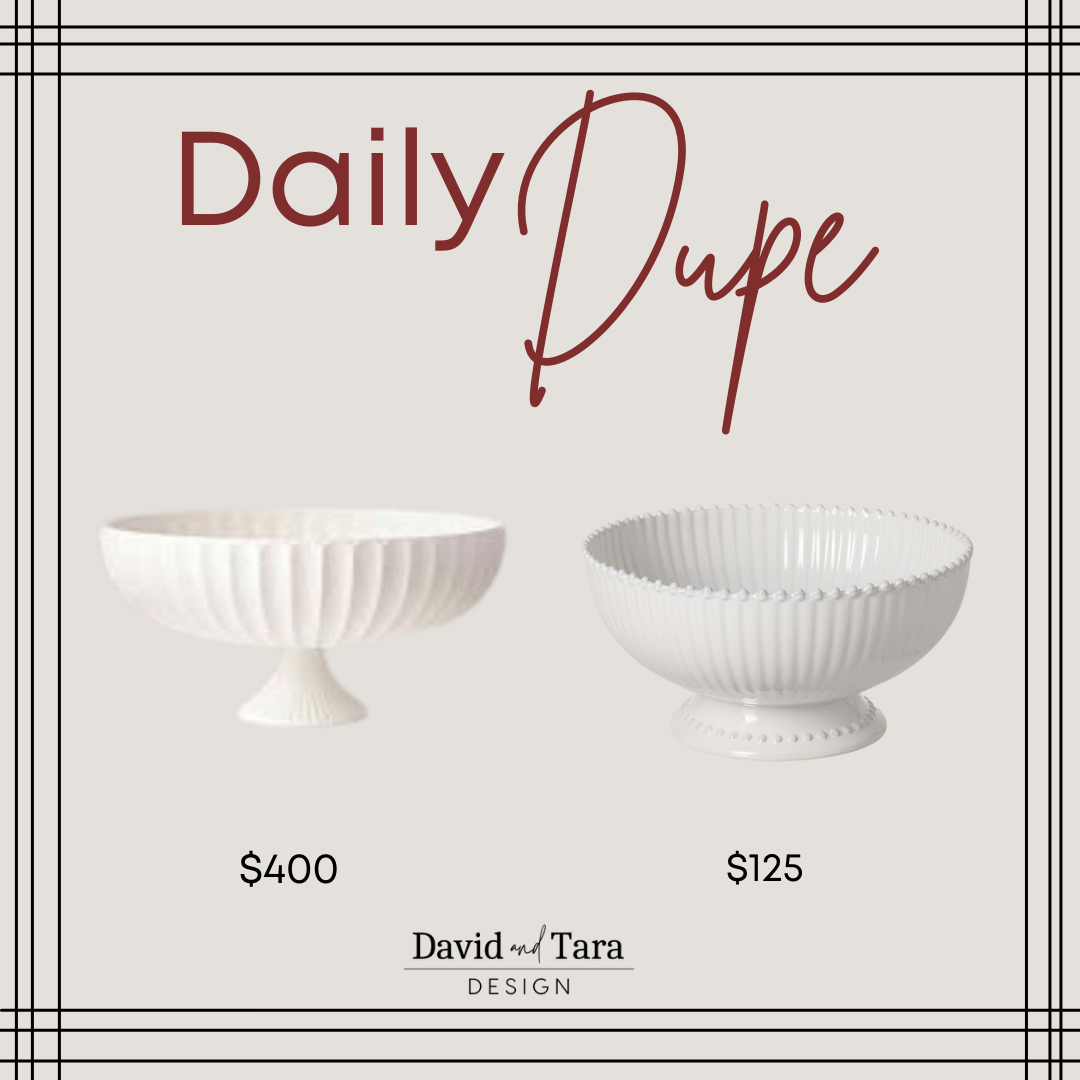 Fluted White Pedestal Bowls