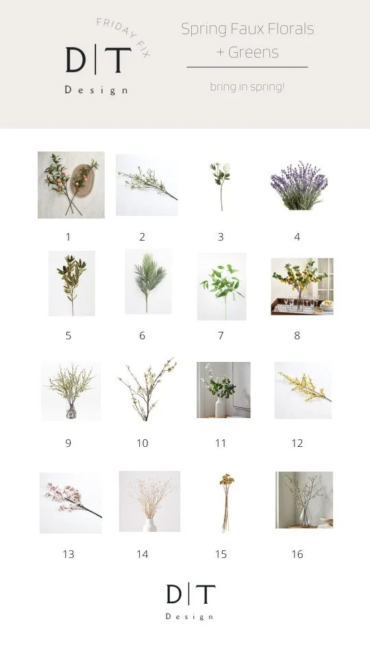 Spring Greens: Faux Florals for the Home