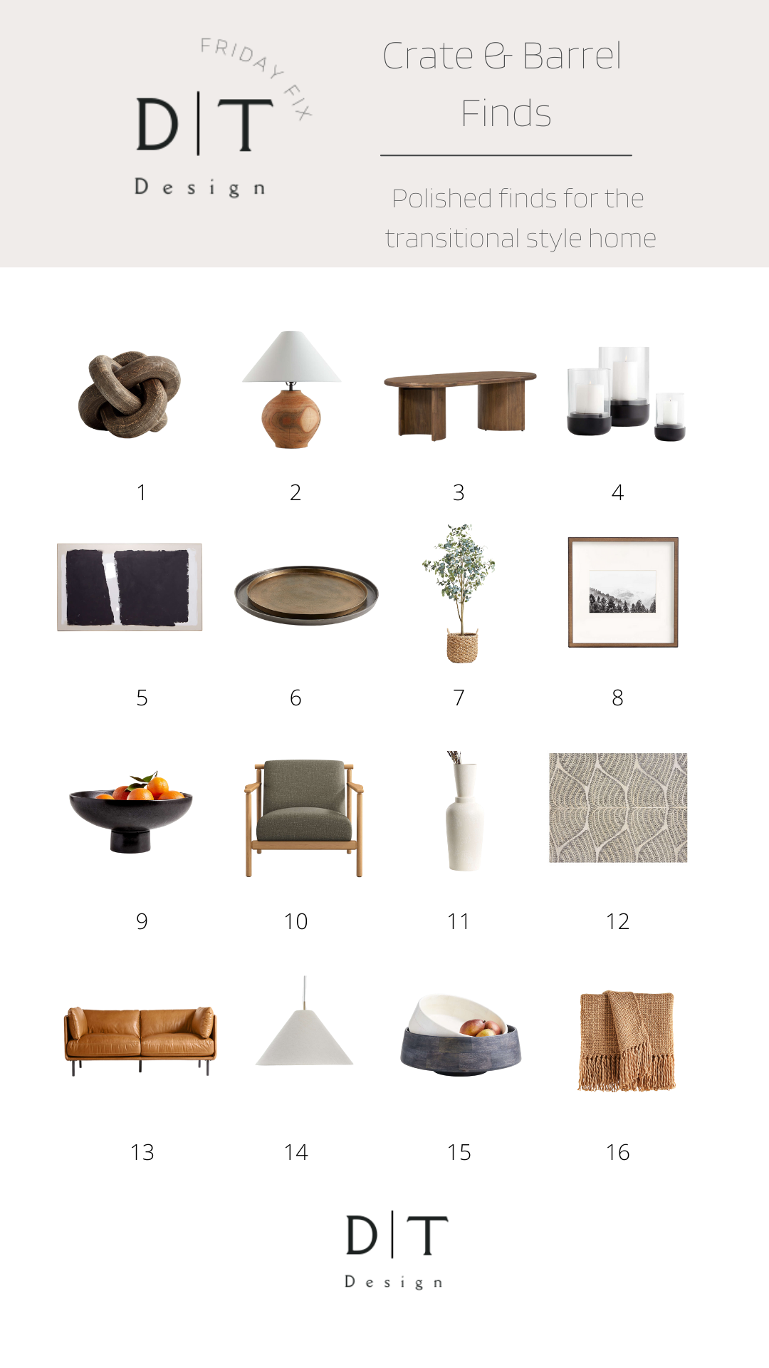 Favorite Crate &amp; Barrel Home Decor Finds
