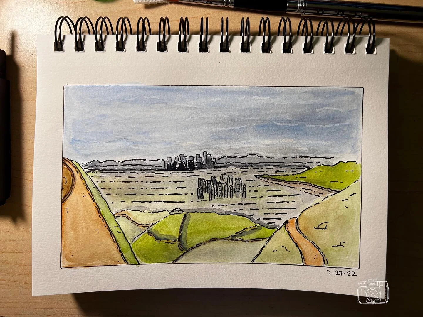 Mountain View. I want to go back up. 
.
.
.
.
#watercolorpainting #watercolor #painting #illustration&nbsp;#art&nbsp;#drawing&nbsp;#artist&nbsp;&nbsp;#artwork&nbsp;#illustrator&nbsp;#draw&nbsp;#artistsoninstagram&nbsp;#instaart&nbsp;#sketchbook&nbsp;