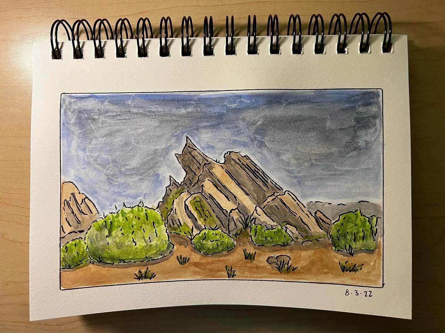 Vasquez Rocks
.
.
.
.
#watercolorpainting #watercolor #painting #illustration&nbsp;#art&nbsp;#drawing&nbsp;#artist&nbsp;&nbsp;#artwork&nbsp;#illustrator&nbsp;#draw&nbsp;#artistsoninstagram&nbsp;#instaart&nbsp;#sketchbook&nbsp;#artoftheday&nbsp;#creat
