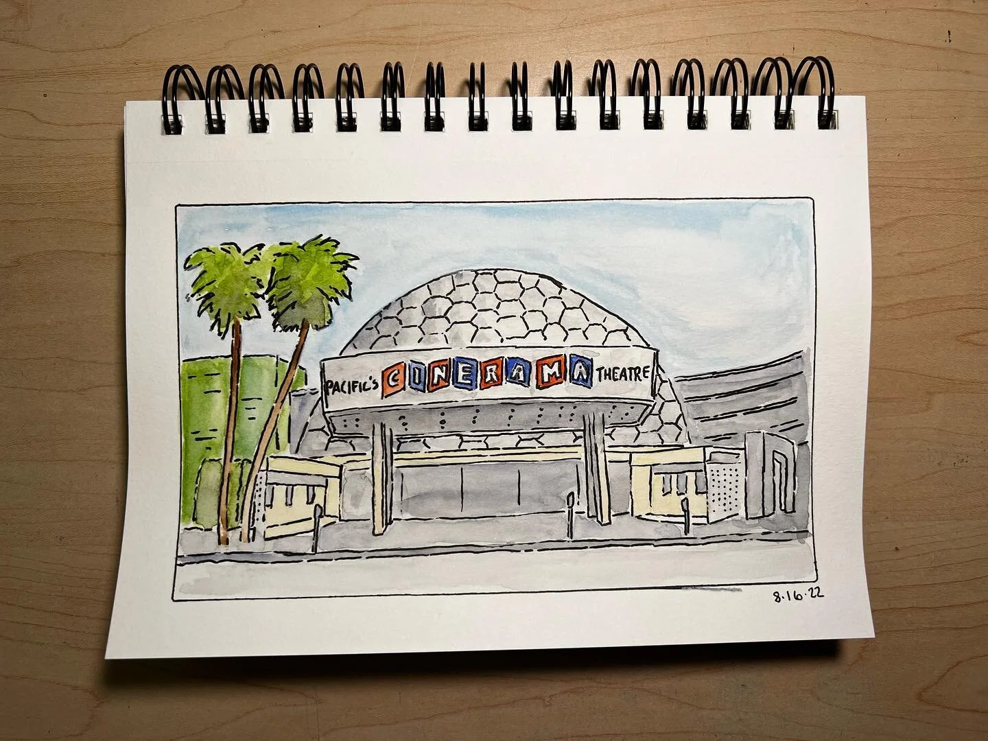 Cinerama Dome
.
.
.
.
#watercolorpainting #watercolor #painting #illustration&nbsp;#art&nbsp;#drawing&nbsp;#artist&nbsp;&nbsp;#artwork&nbsp;#illustrator&nbsp;#draw&nbsp;#artistsoninstagram&nbsp;#instaart&nbsp;#sketchbook&nbsp;#artoftheday&nbsp;#creat