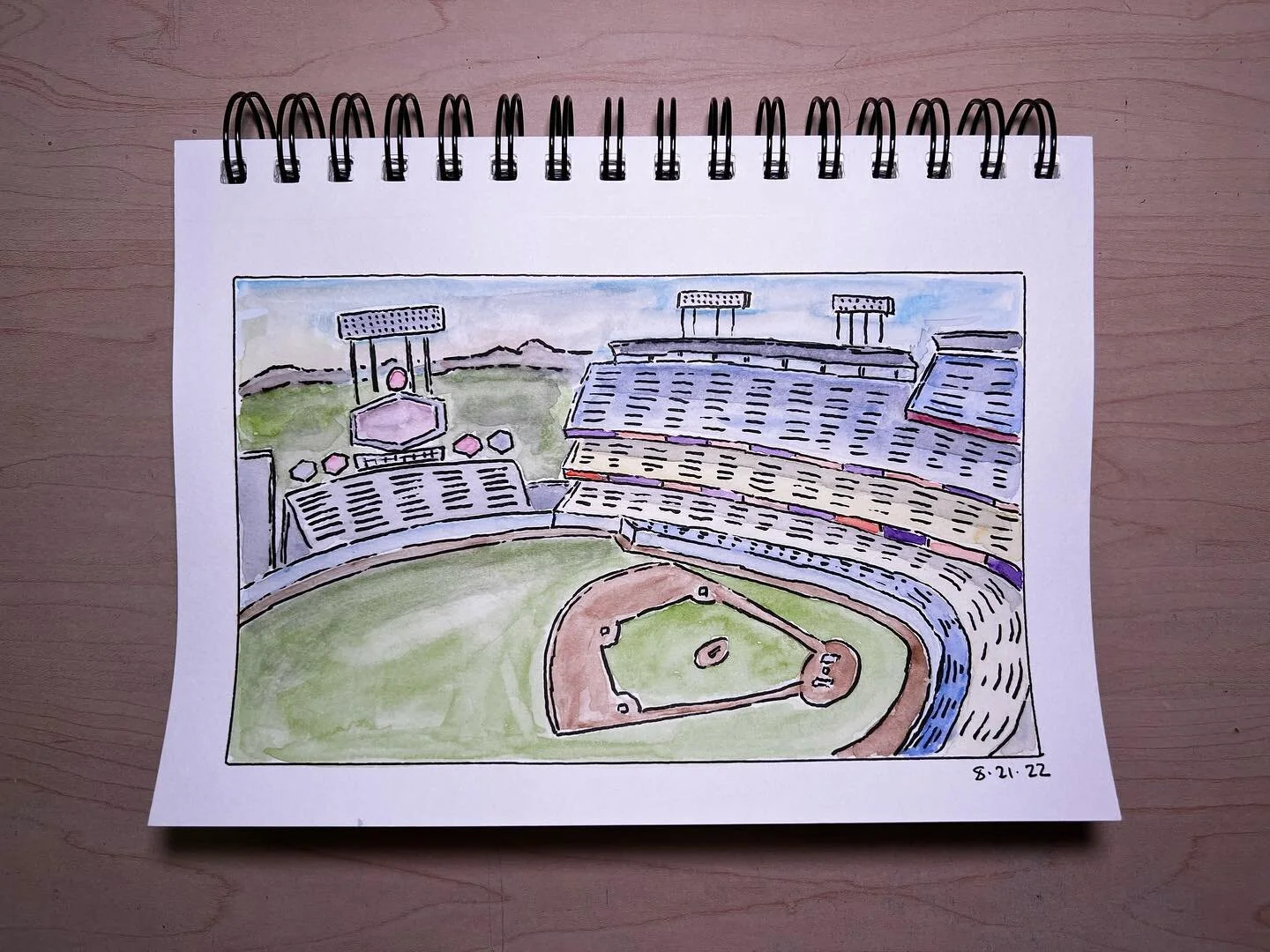 Baseball Stadium
.
.
.
.
#watercolorpainting #watercolor #painting #illustration&nbsp;#art&nbsp;#drawing&nbsp;#artist&nbsp;&nbsp;#artwork&nbsp;#illustrator&nbsp;#draw&nbsp;#artistsoninstagram&nbsp;#instaart&nbsp;#sketchbook&nbsp;#artoftheday&nbsp;#cr
