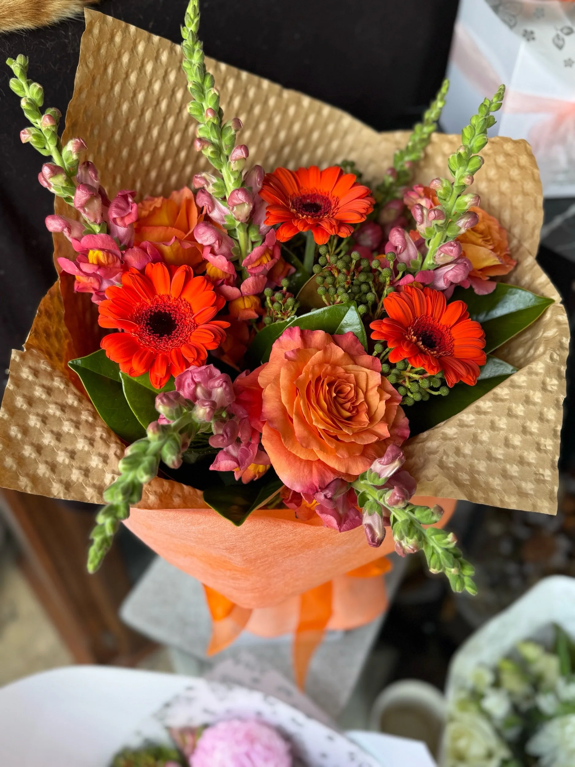 Orange Crush Bouquet in a Vox