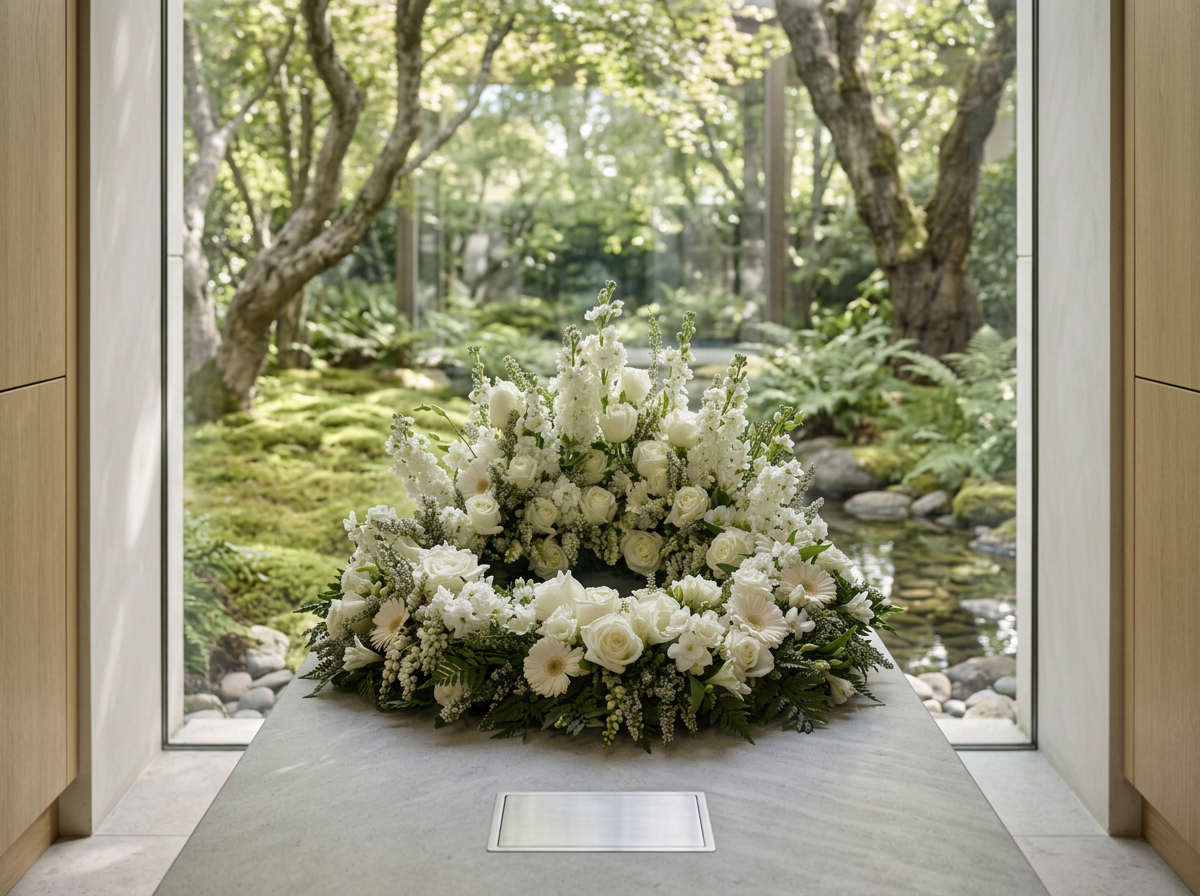 Circle of Life – Memorial Urn Tribute Arrangement