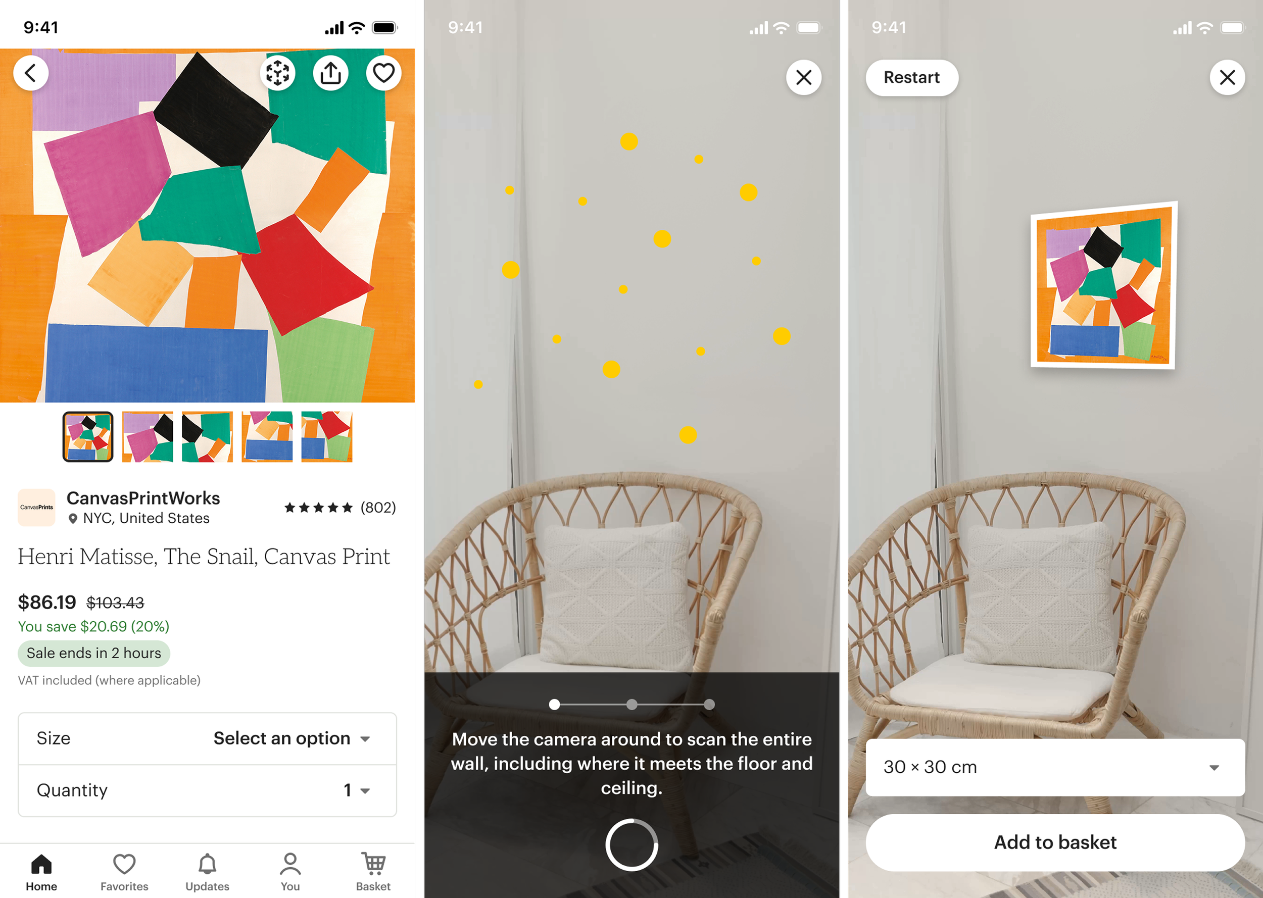 Etsy - Augmented Reality