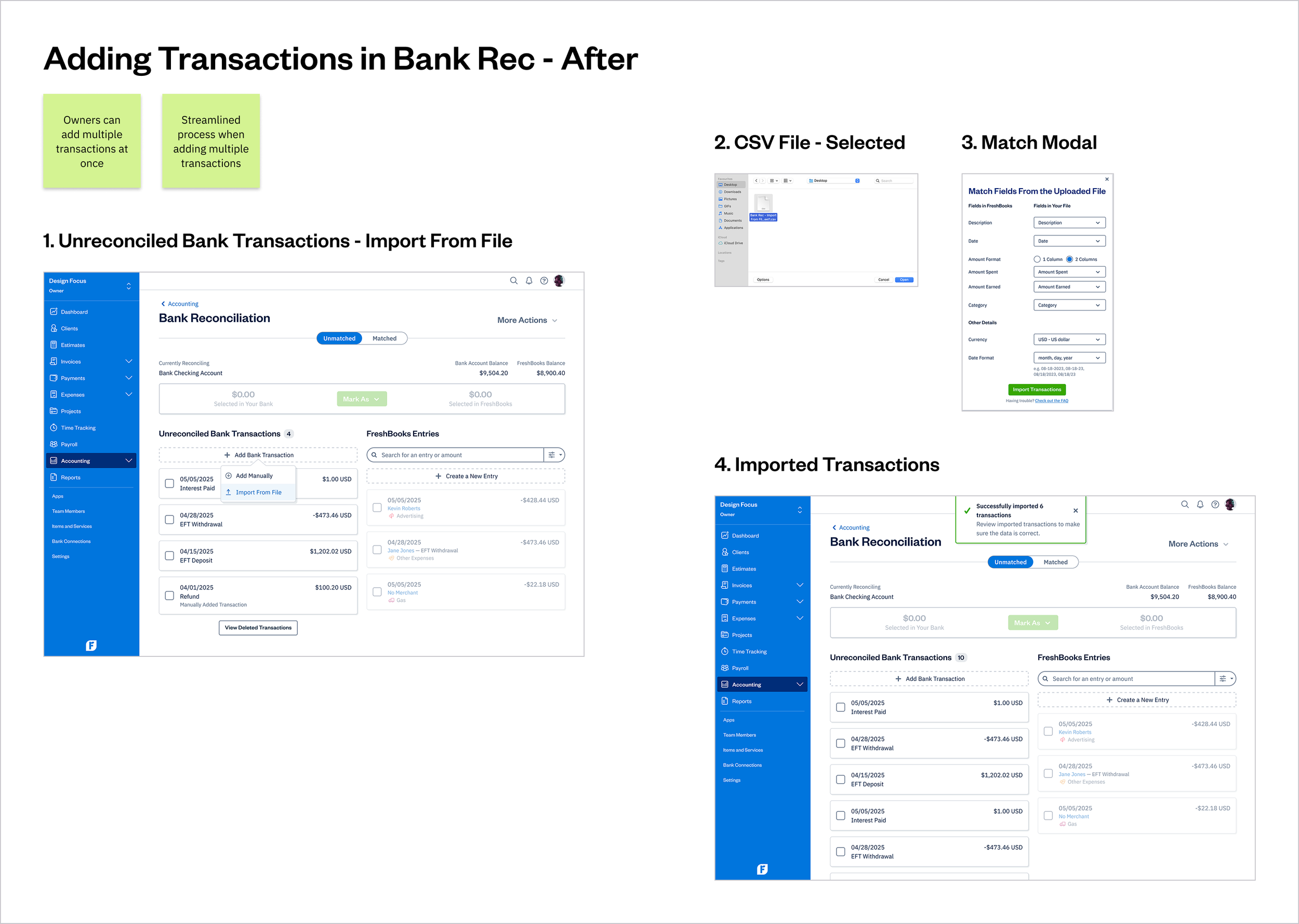 Adding Transactions in Bank Rec - After