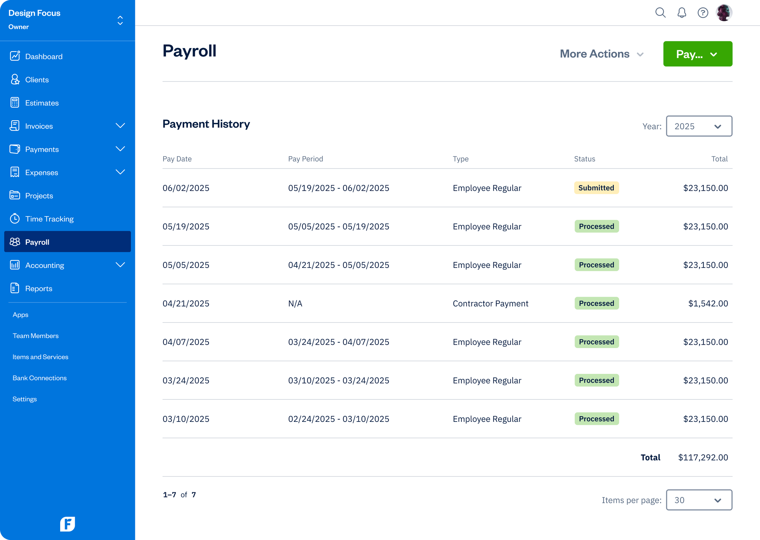 FreshBooks - Payroll