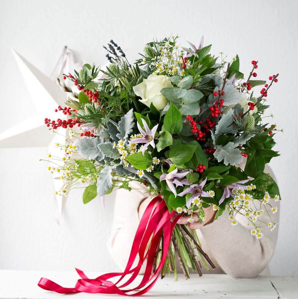 Winter wishes Hand tied