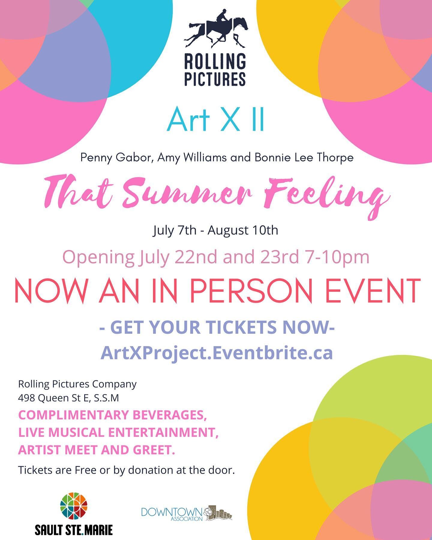 Rolling out a warm welcome to the public for ART X II!! 
.
Come on out and support local artists in this exciting exhibition of Northern Art opening July 22nd &amp; 23rd! 
.
@robert.peace @anniekingartist @pennygaborart @artbyamywilliams @ssm_dta @sa