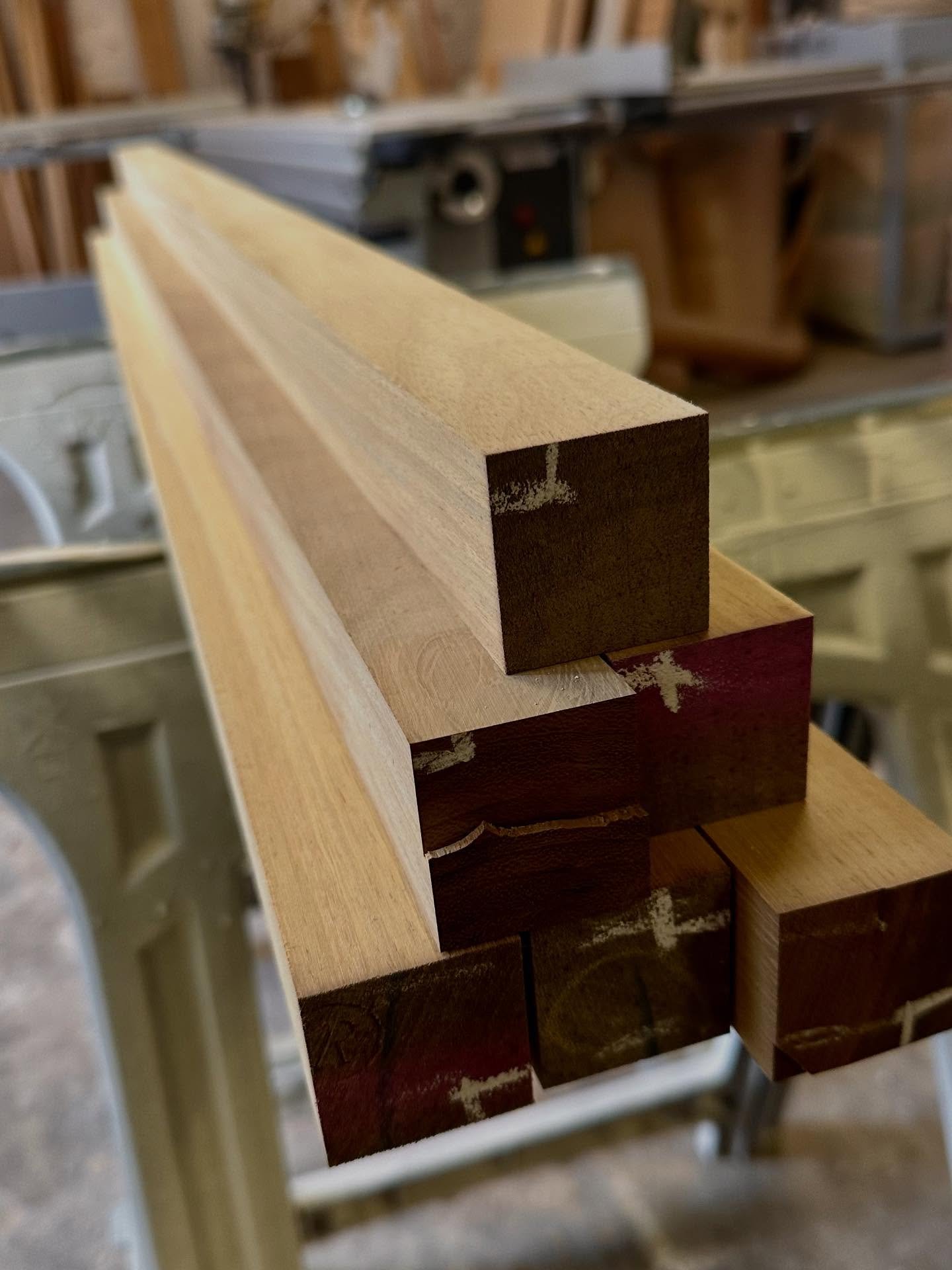 Great to be making another bin store for @naturalbin again. Iroko is hard work but worth it. #cabinetmaker #binstore #gardendesigner @feldergroupuk