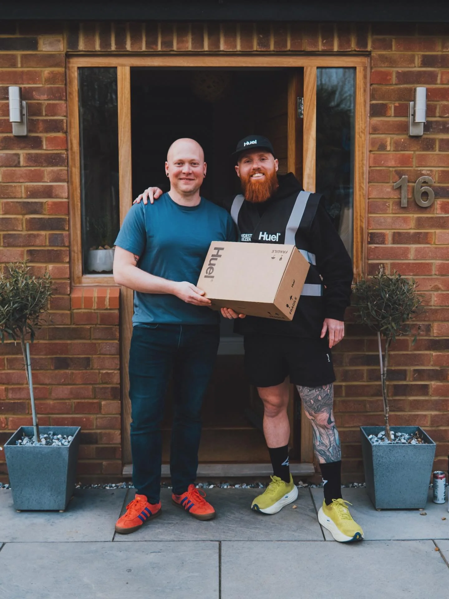 Had a visit from @hardestgeezer and @huel last week. Always nice to receive a special delivery. #teamhuel #smallbuisness #miltonkeynesbusiness