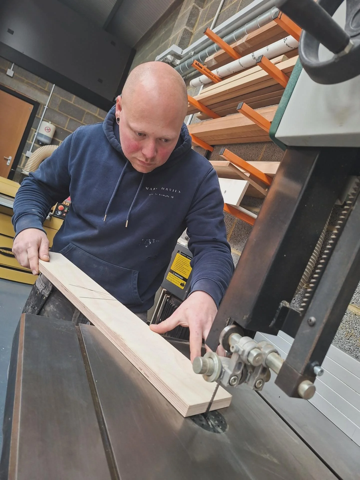 After weeks of set up feels great to get back on the machines. #cabinetmaker #smallbusinessowner