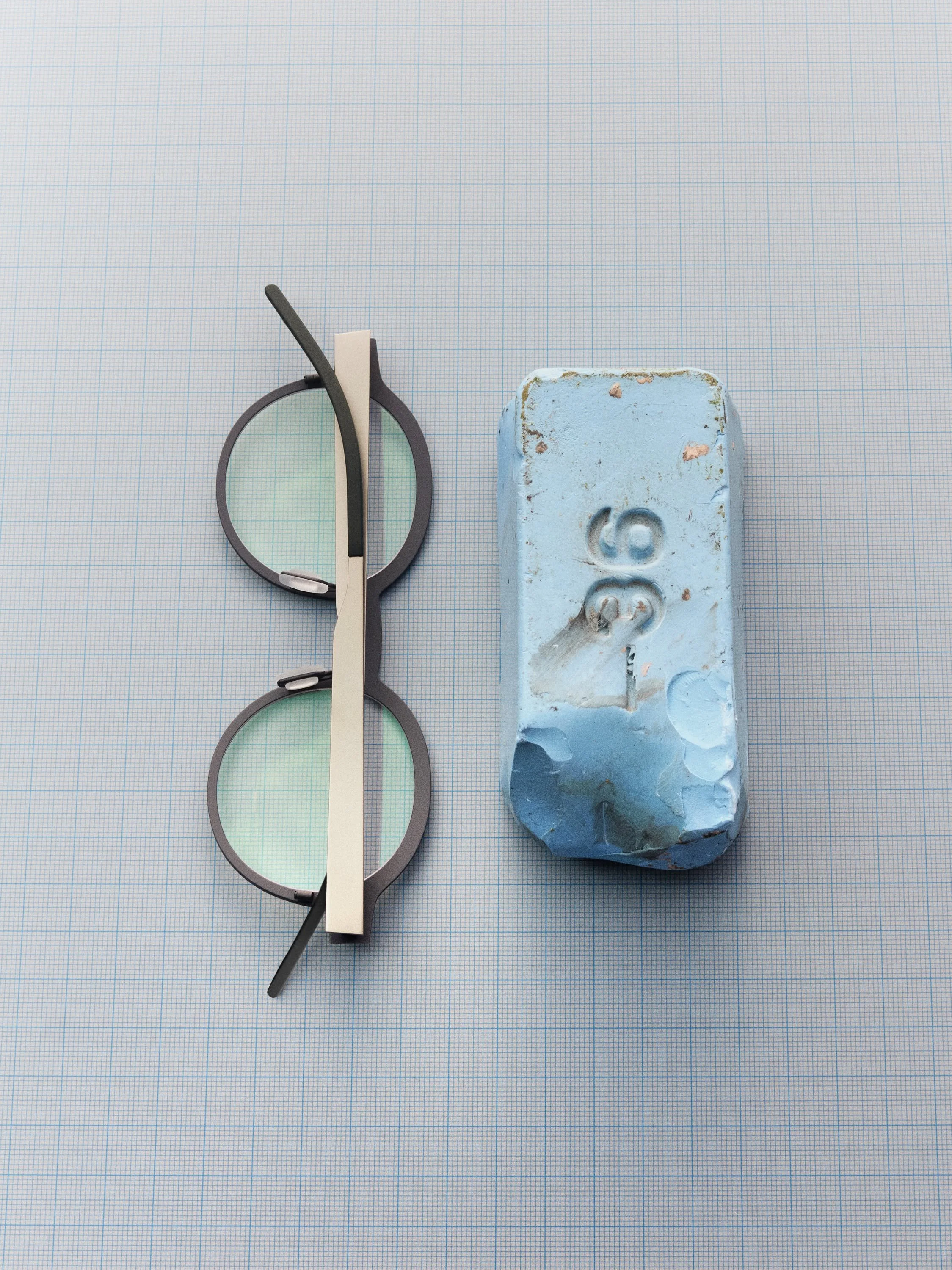 'Thing of Beauty' 👓 Round duotone addition to the Sheet Titanium family, available in six refined color combinations. To reach its finish, Sheet Titanium undergoes several stages of polishing, as always&mdash;by hand, in Japan. Designed in Copenhage