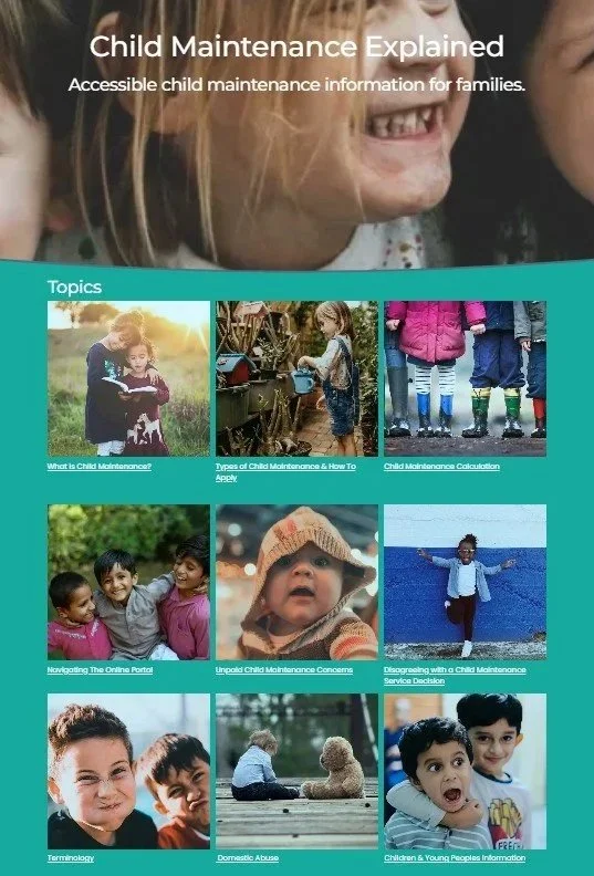 Improving parents’ journey accessing child maintenance advice and information.