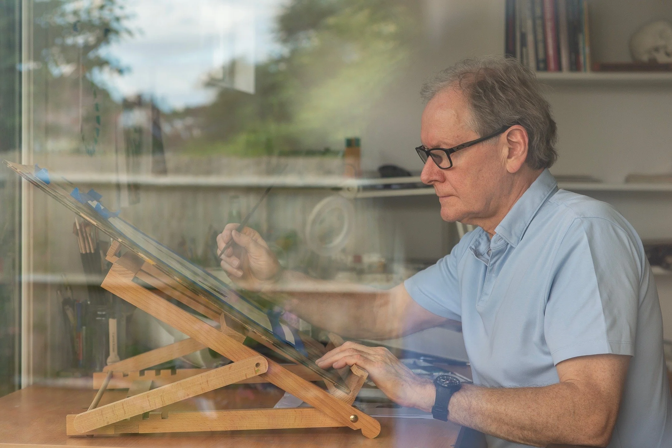 Over the next month, we are showcasing #localartists in the #pitshanger community that are taking part in #ealingbeat. You will get a look inside their #studiolife and what they love about our #highstreet. Keith Cunningham is the next artist that the