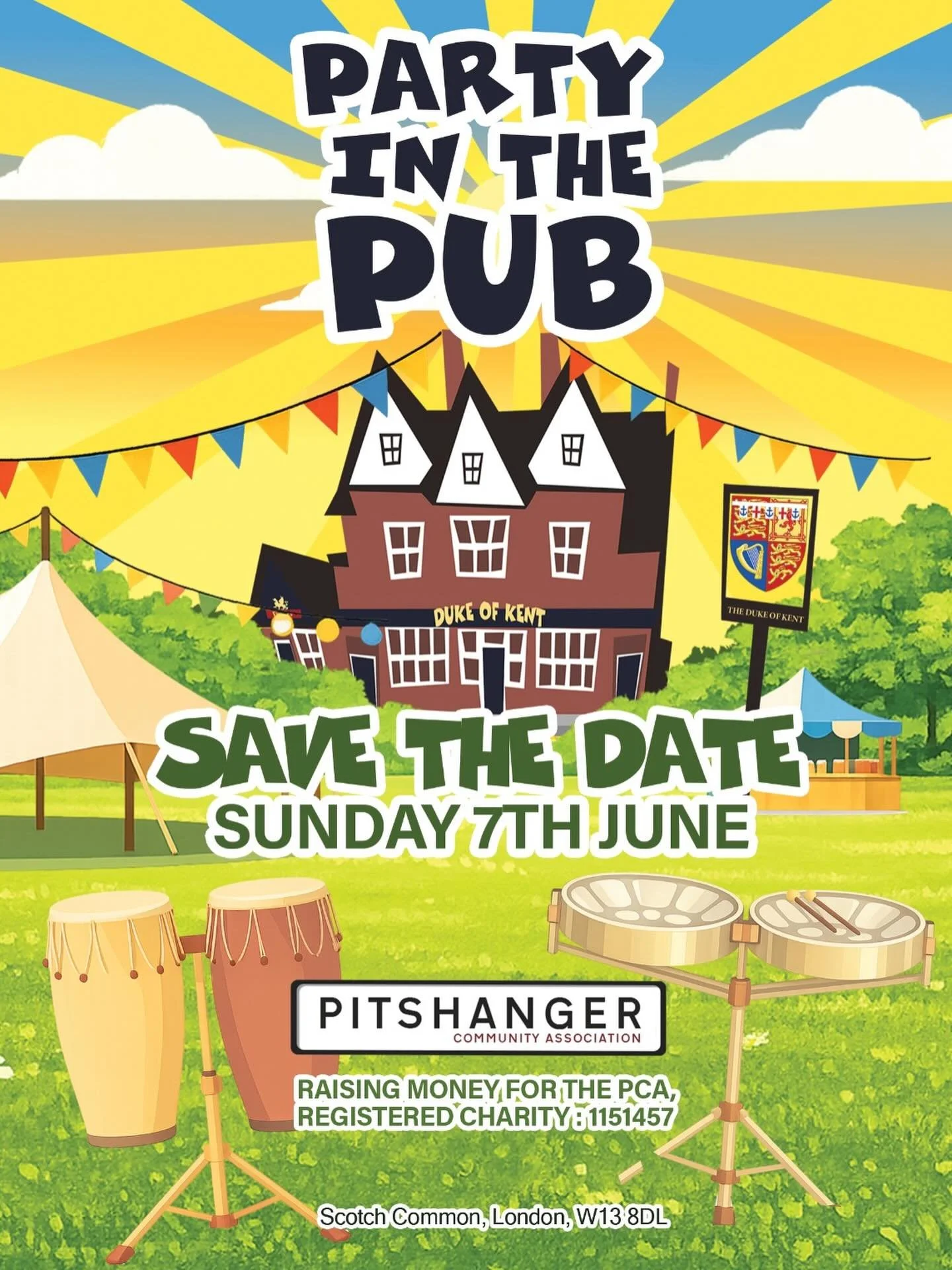GET THIS DATE IN YOUR DIARY!
We will be bringing you carnival vibes 💃🏽 live music 🎵 and more when we team up again with our friends at the Duke of Kent on Sunday 7th June.
Watch this space 👀 
Enquiries to Belinda.harrison@pitshanger.org.uk

#part