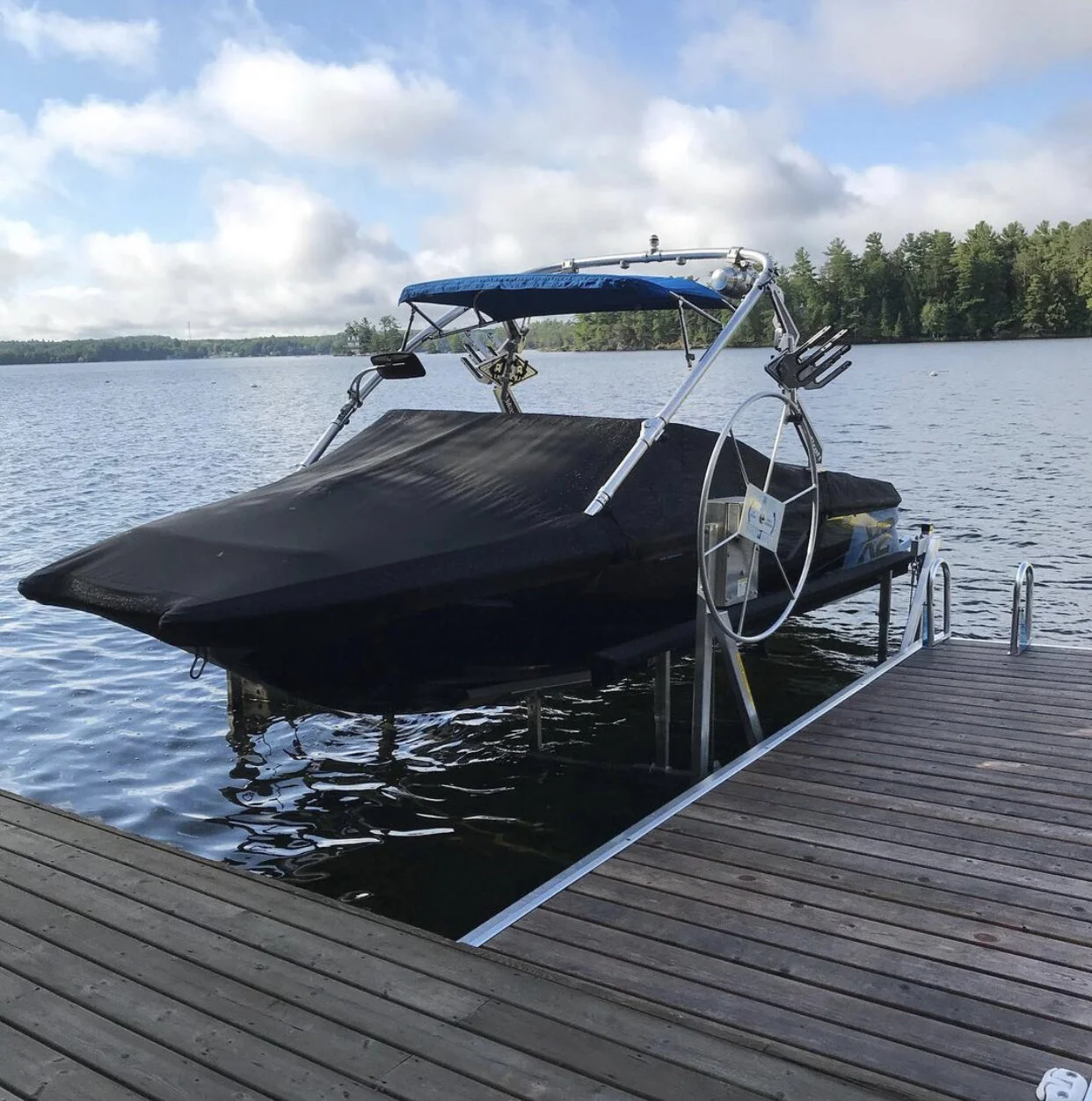 Vertical Boat Lifts Interco Fabrication — Interco Docks