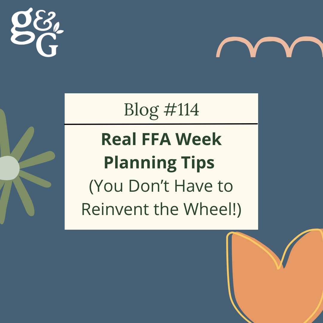 Real FFA Week Planning Tips (You Don’t Have to Reinvent the Wheel!)