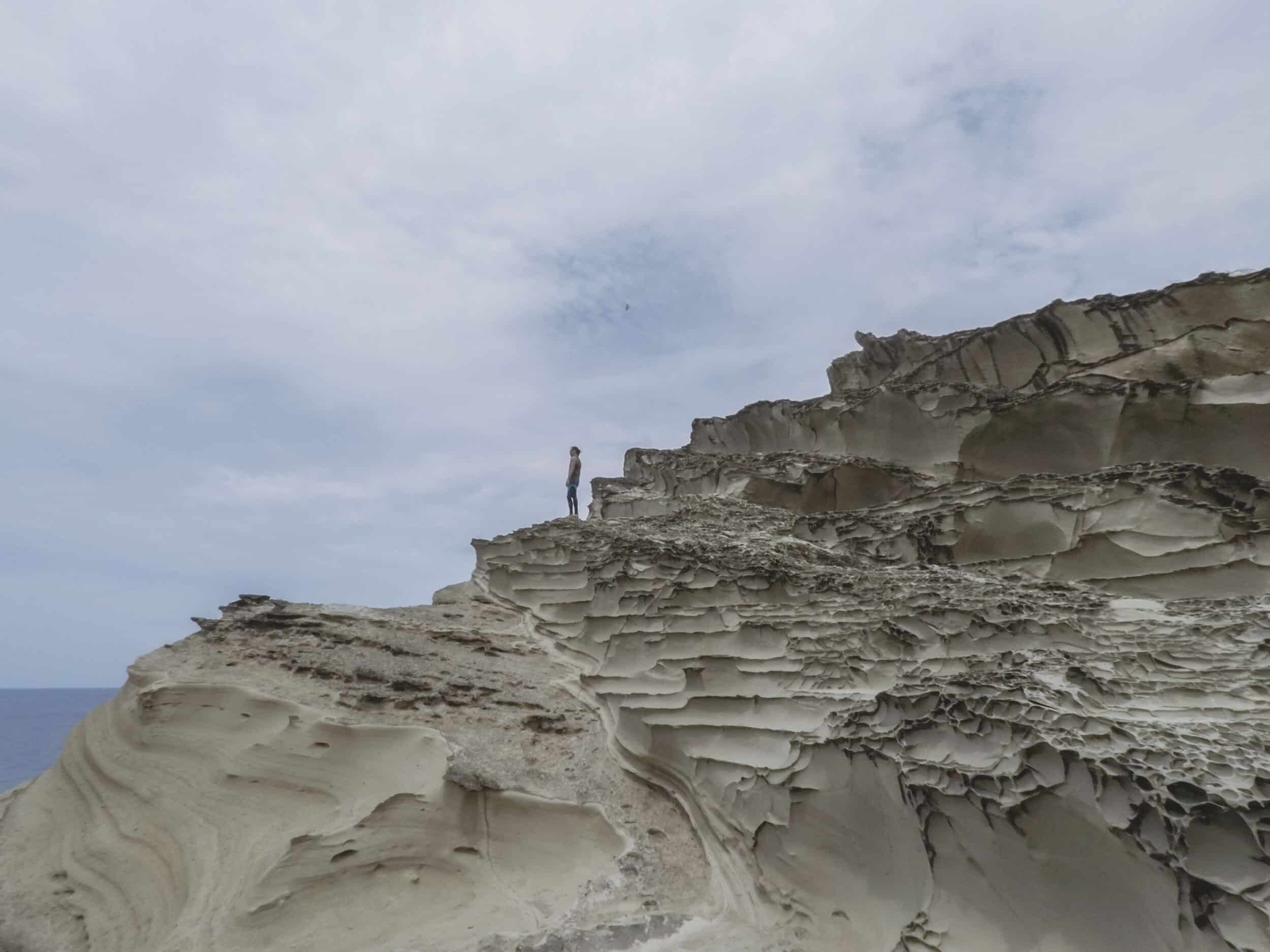Rock formations of Biri Island in Samar, Philippines