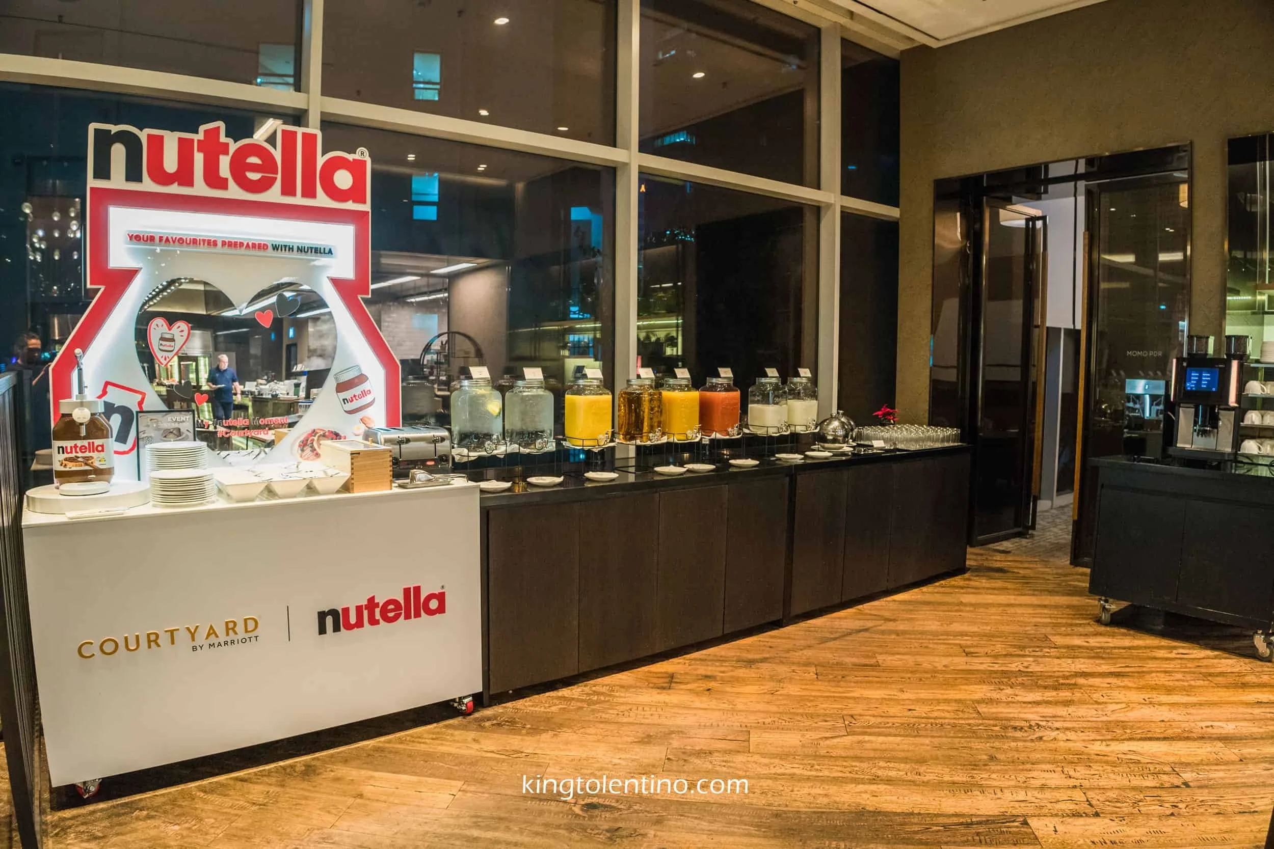Nutella section of MoMo Café
