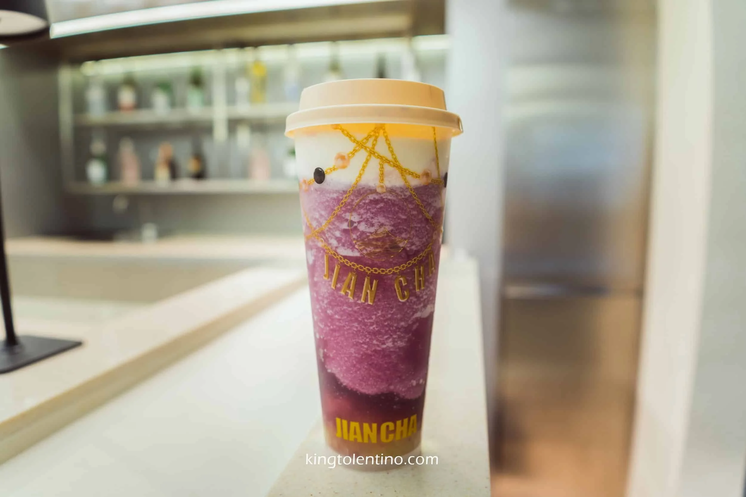 Grape Tea Slushie with Cream Cheese