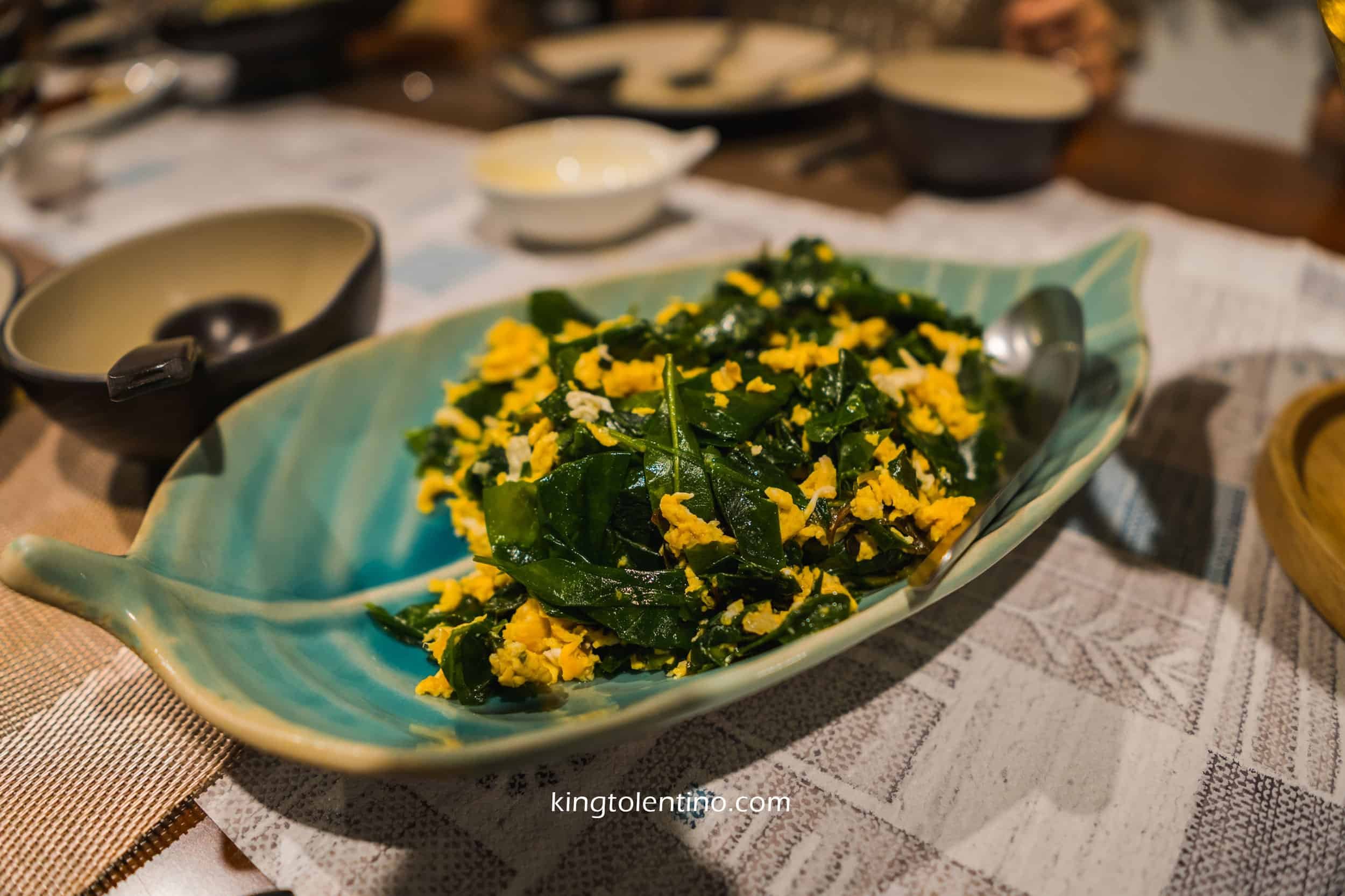 Laing Vegetable Fried Eggs