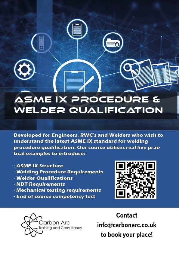 Introduction to ASME IX — Carbon Arc Training and Consulting
