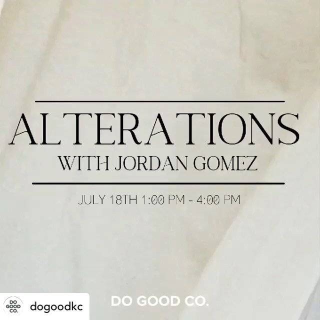 Posted @withregram &bull; @dogoodkc Meet the newest addition to the Do Good Co. family, Jordan! For over ten years Jordan has been helping people alter, repair, &amp; get more enjoyment out of their clothing. She believes the clothes we wear should f