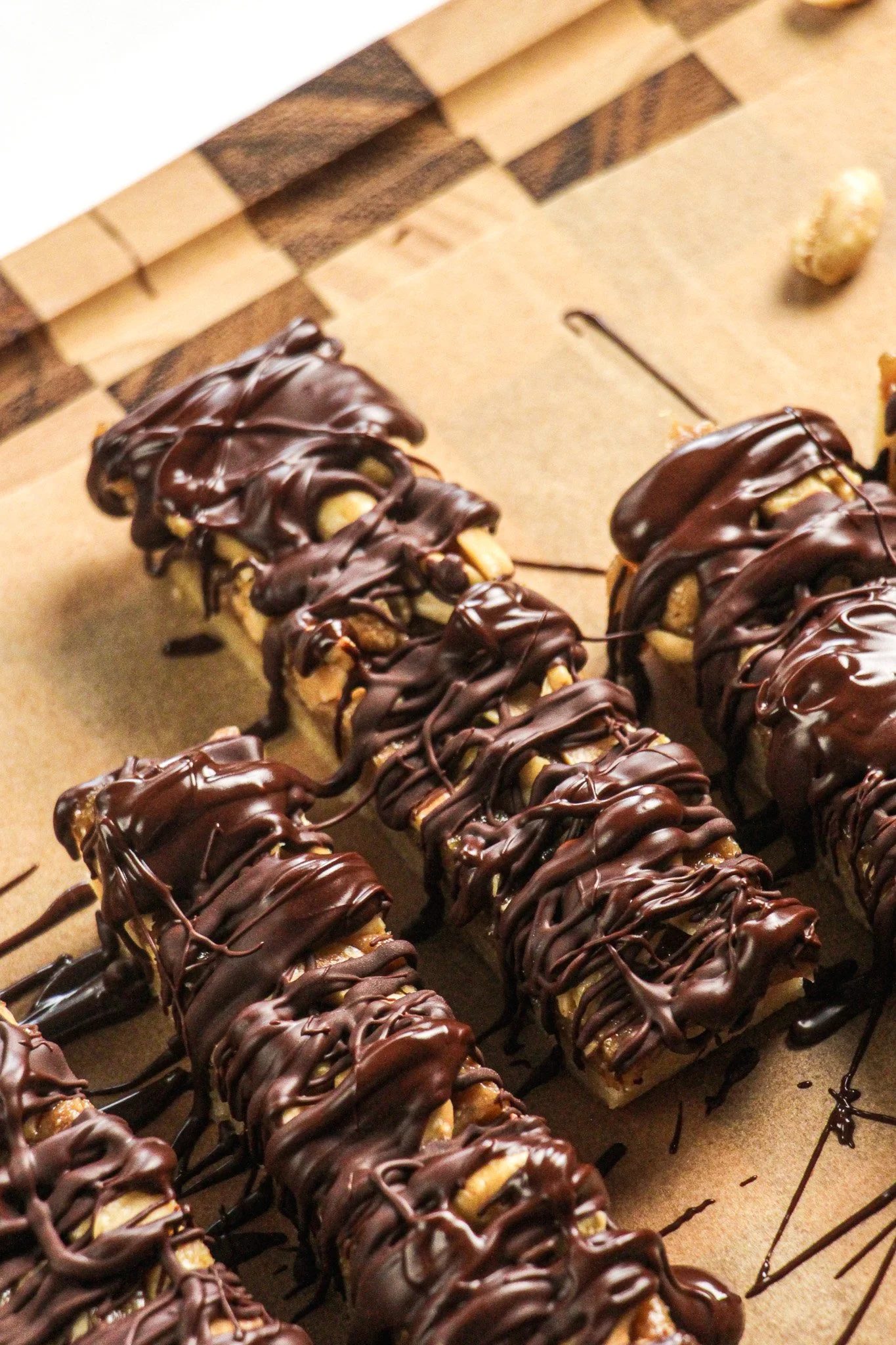 Salted Peanut Caramel Bars