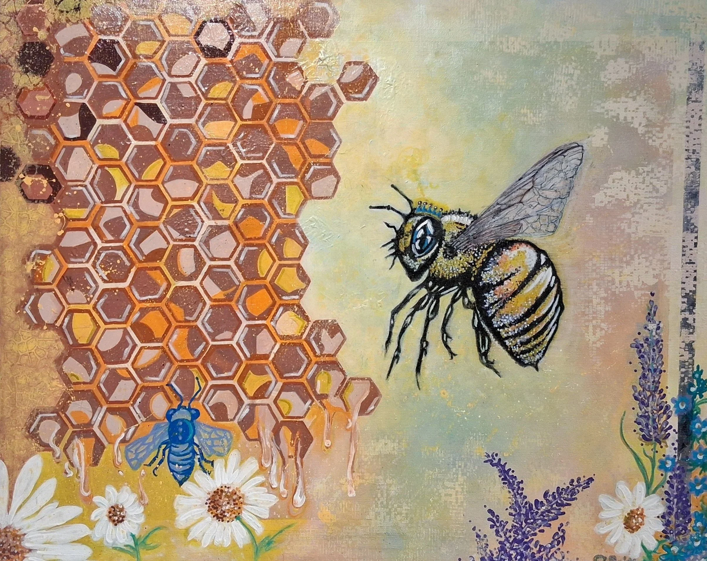 3rd Place "Miss Beehaving" by Carolann Smith