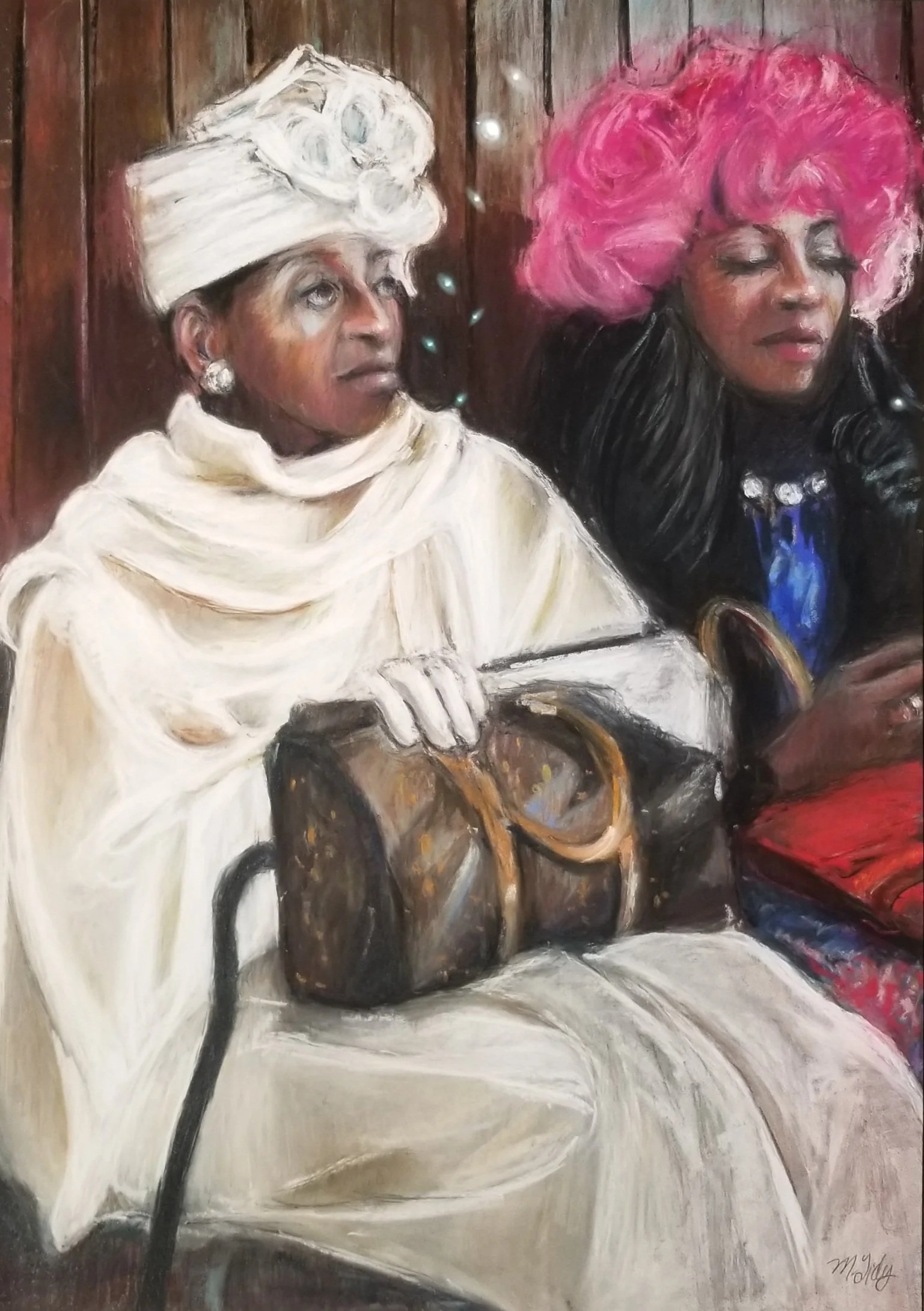 Achievement " Waiting For table at Cheesecake Factory" by Marsha Tidy