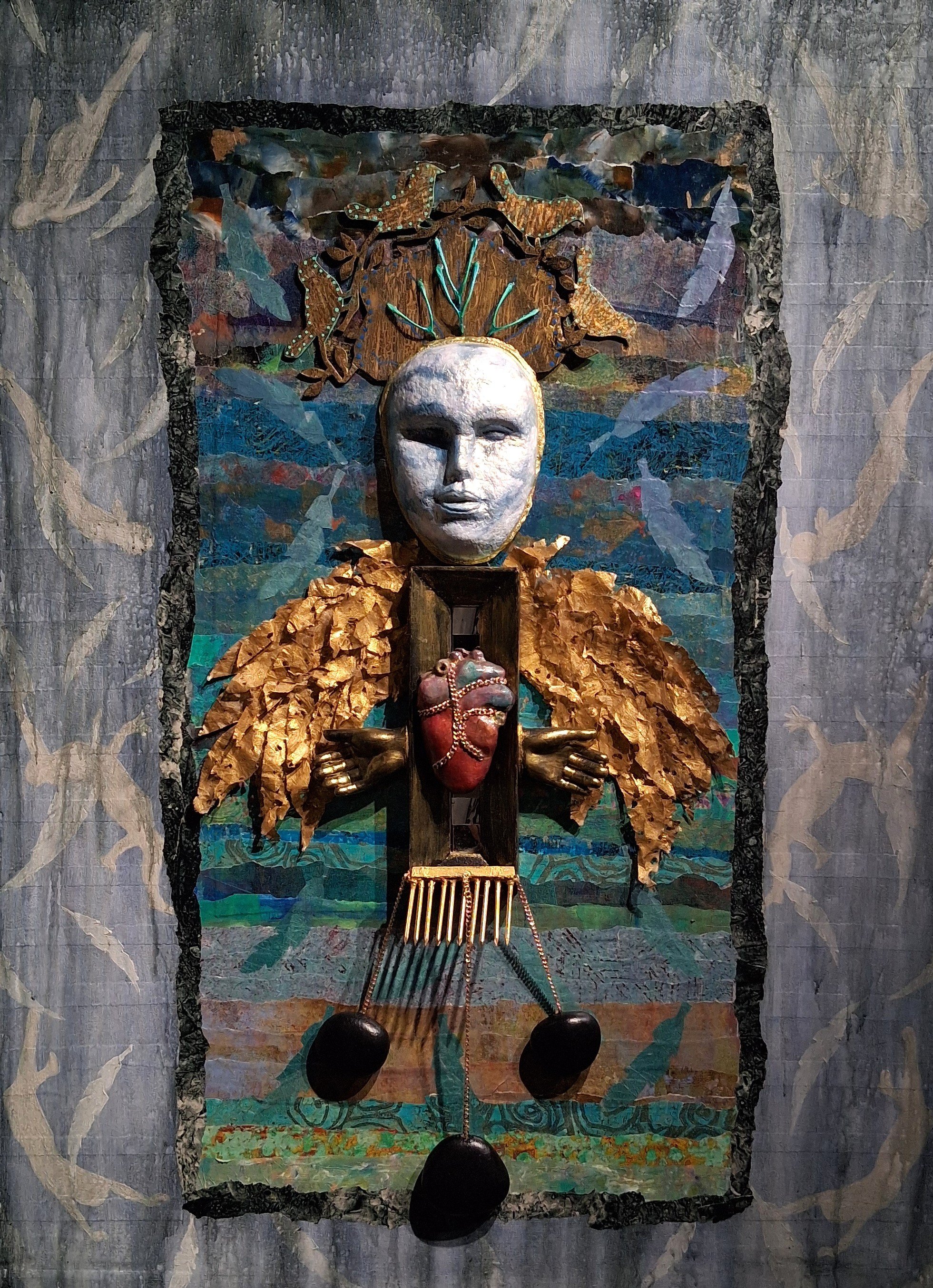 Best in Show "Icarus After the Splash" by Pam Coffman - Award Sponsored by Marco Toniolo in Memory of
Rosemary Blawn
