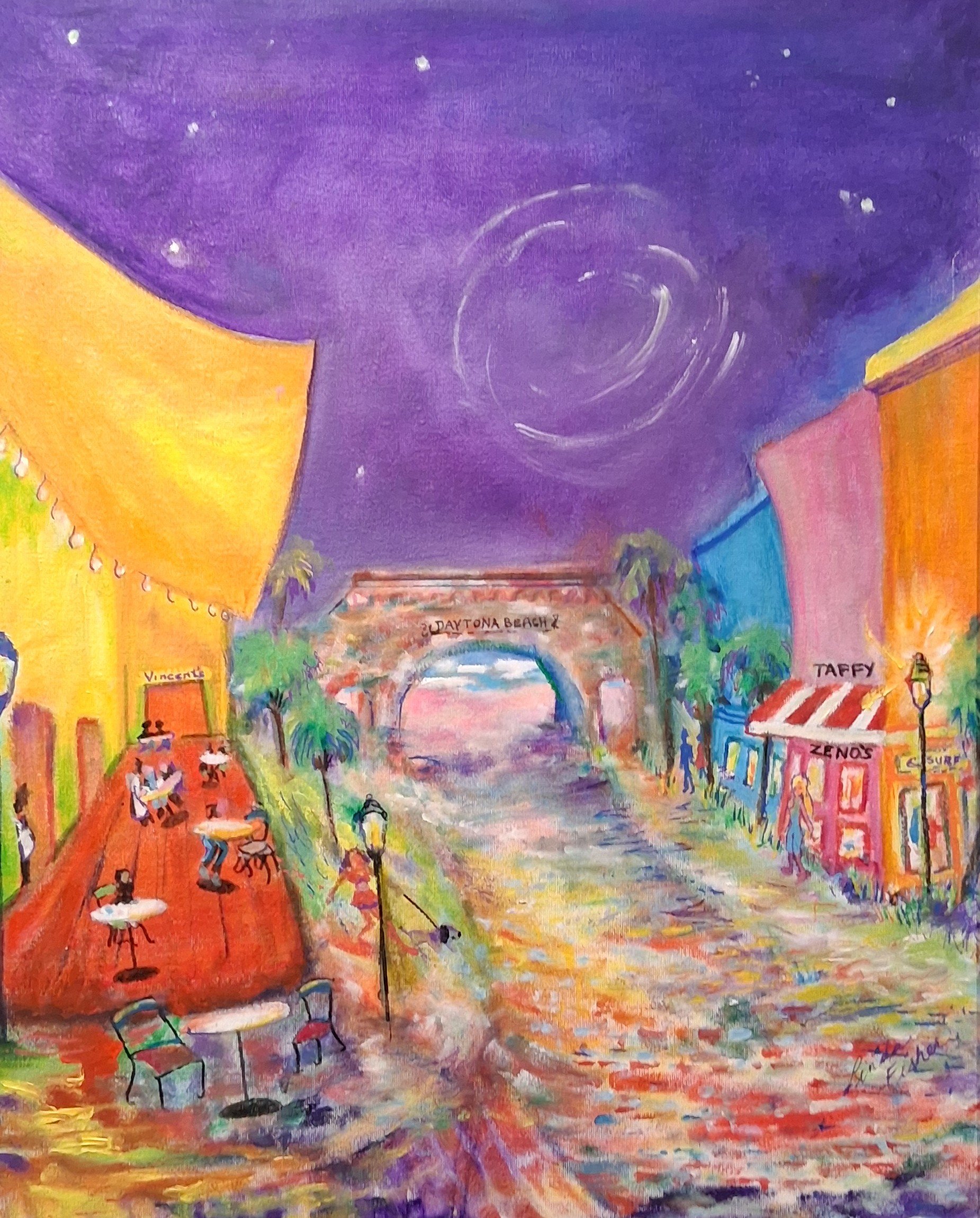 Excellence "Vincent's Cafe in Daytona Beach" by Linda Fisher