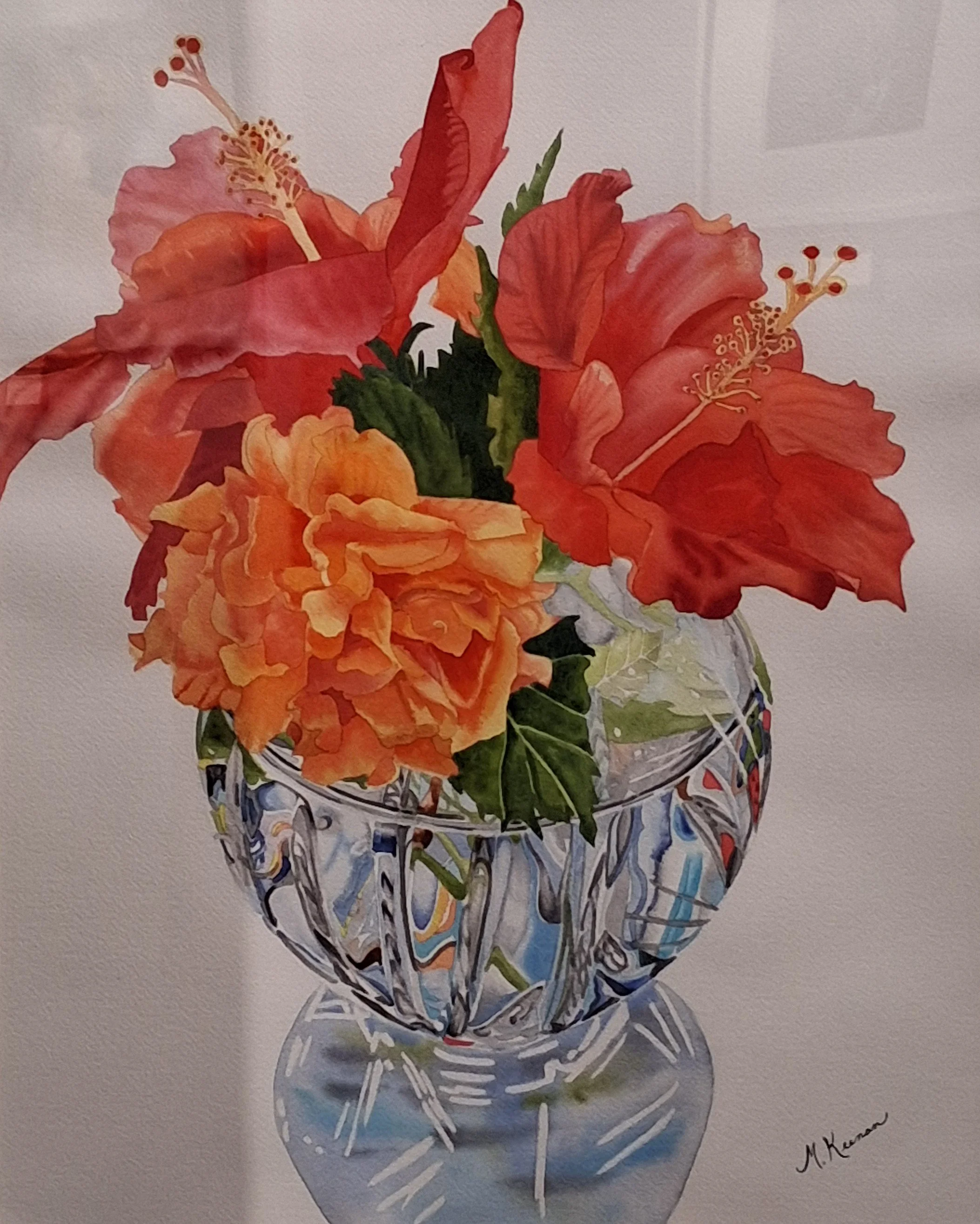 Achievement "Hibiscus and Crystal" by Mary Anne Keenan