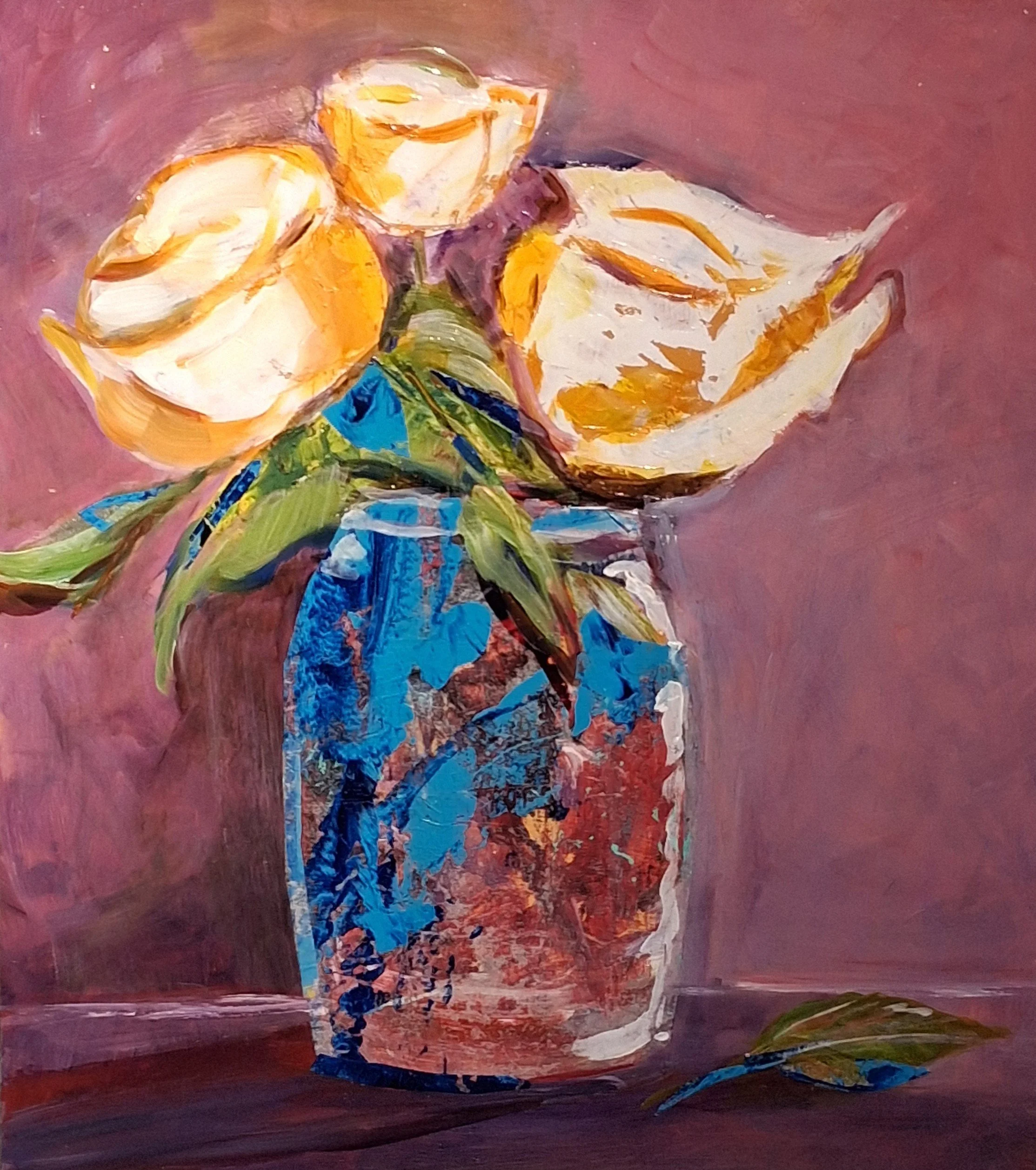 Merit "White Roses" by Christine Broussard