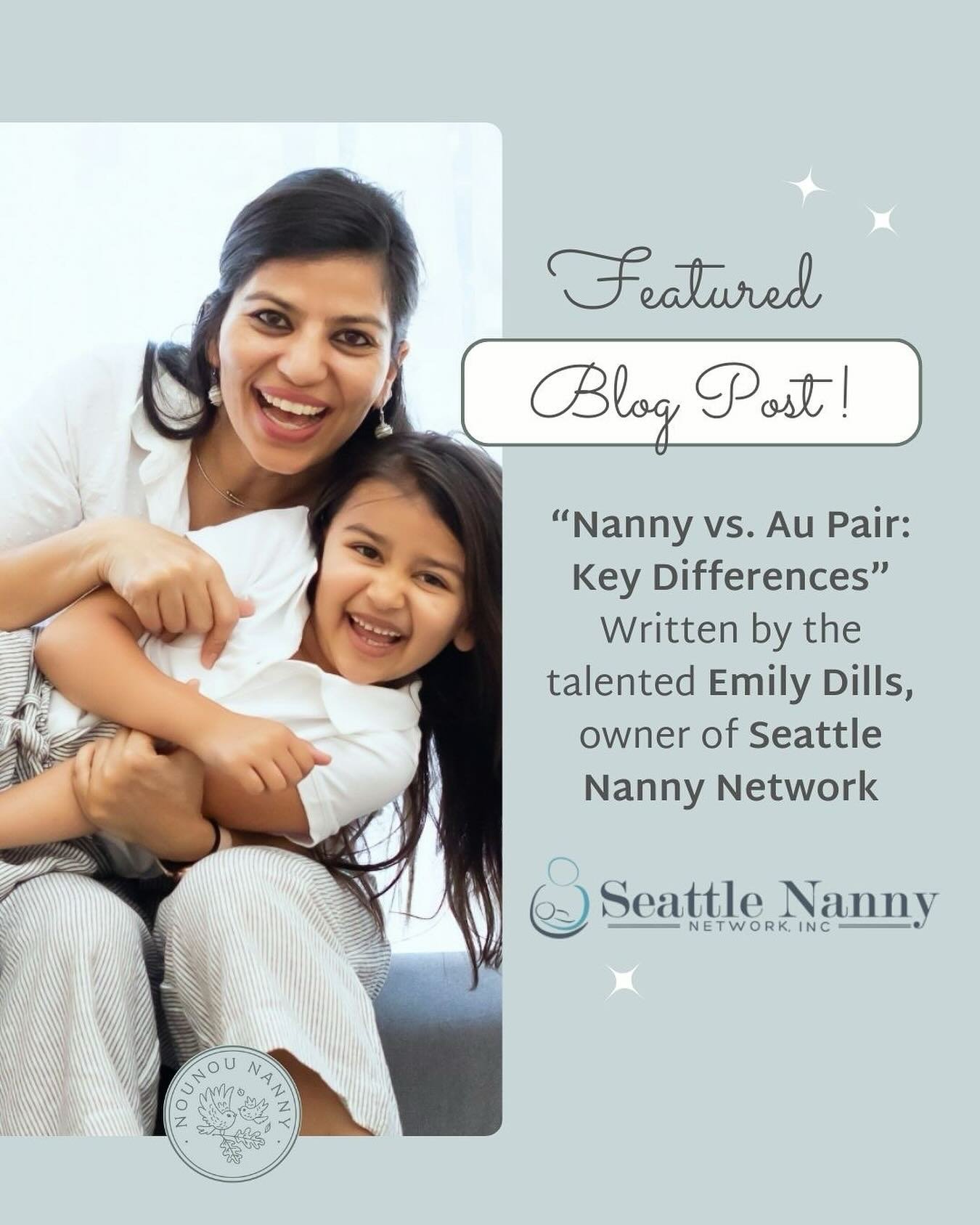 &ldquo;They felt like part of our family, not like someone we hired.&rdquo;🙌
 
We're excited to feature a guest post from one of our talented nanny agency community members, Emily Dills owner of @seattlenanny !💖

Choosing between a nanny and an au 