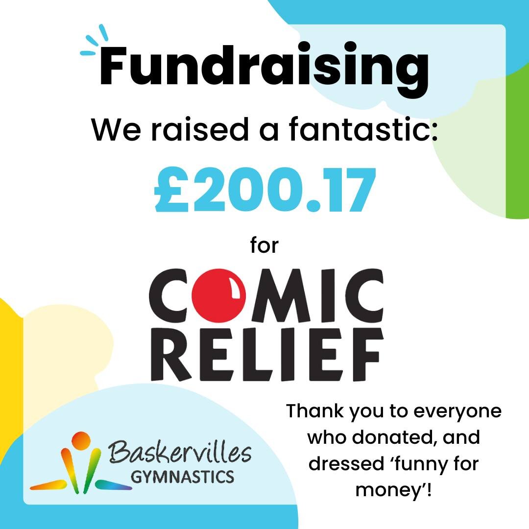 ✨Comic Relief 2024✨

Last week we raised an amazing &pound;200.17 for Comic Relief by encouraging staff and gymnasts to wear something &lsquo;funny for money&rsquo; or the colour red🔴🤩

Thank you to everyone who donated at each of our centres for t