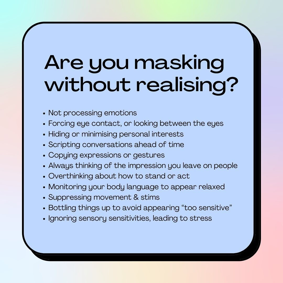 not only do we have our *own* experiences of the torture that is going through autistic/neurodivergent burnout several times.. 

we&rsquo;ve had plenty of conversations with you about your awful experiences with it too 👹

➡️ masking heavily and not 