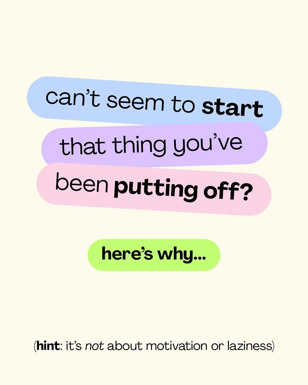 if i&rsquo;m being honest, for a long time, i thought the struggle to start a task was just about &ldquo;not being motivated enough.&rdquo; 

but as someone who is autistic and has adhd, i discovered it&rsquo;s so much more complex (and often it&rsqu