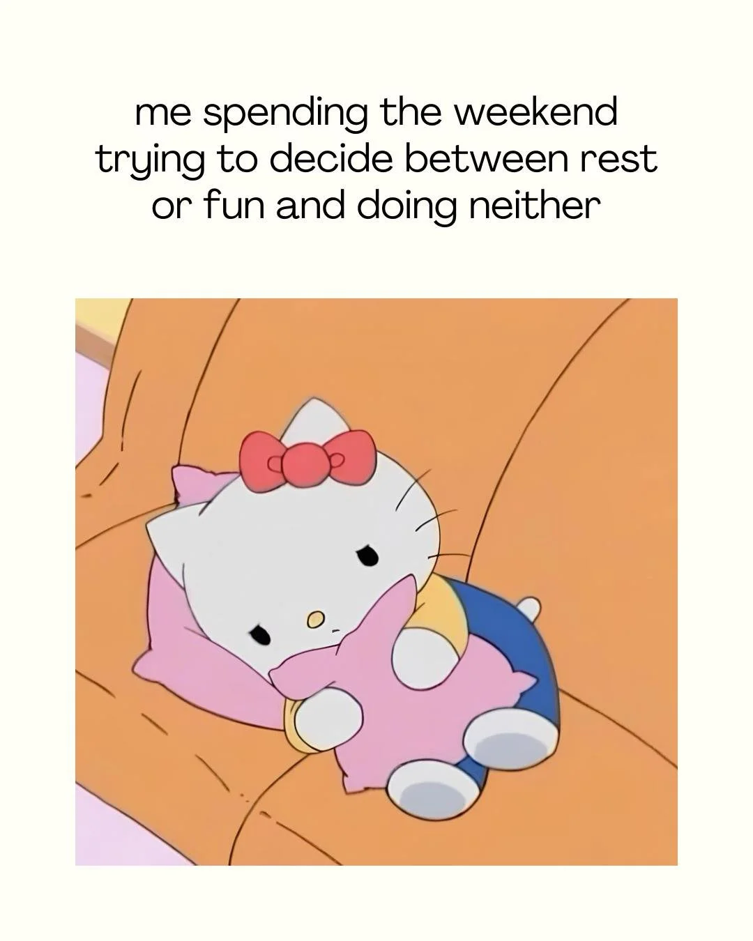 it's the weekend, and my brain is still processing the week 😭

if you spent the week masking and performing, you know the weekend isn't just &quot;free time&quot;

🧠 it's a crucial, high-stakes negotiation between doing chores, recharging your soci