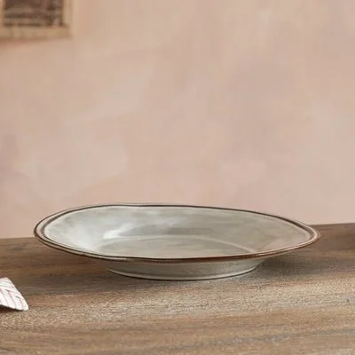 NKUKU PEDRA SIDE PLATE - PEWTER