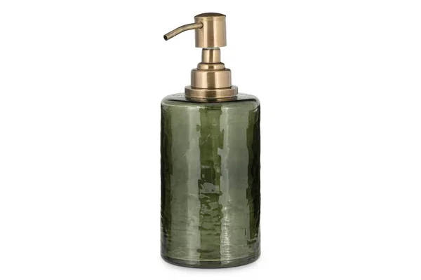 Ilcoso-Recycled-Hammered-Glass-Soap-Dispenser-Green-nkuku-5.webp