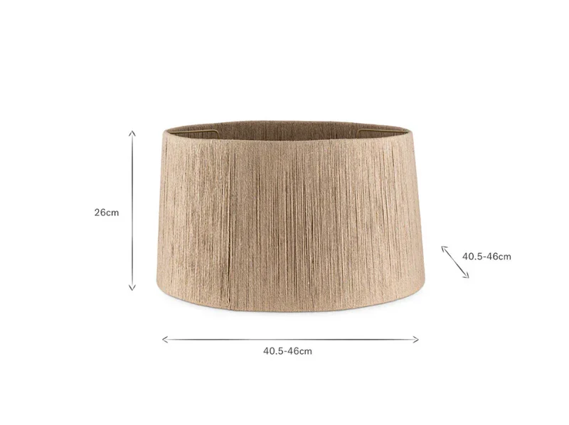NKUKU TIWA WOVEN JUTE LAMPSHADE - NATURAL - EXTRA LARGE