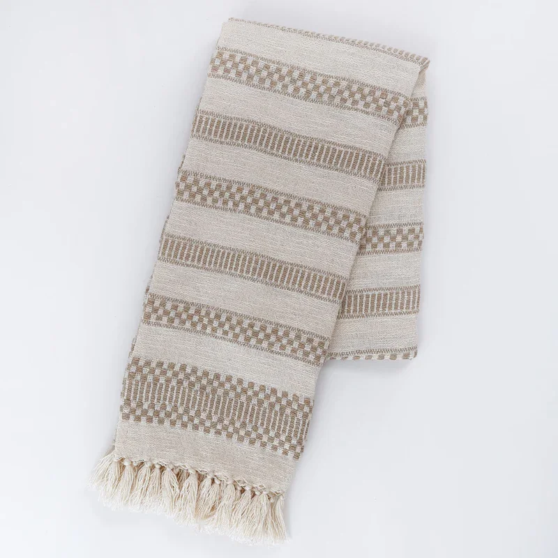 WEAVER GREEN KALAMI THROW - NATURAL