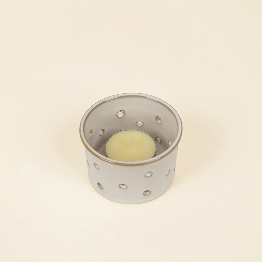 ST EVAL GLAZED TEALIGHT HOLDER