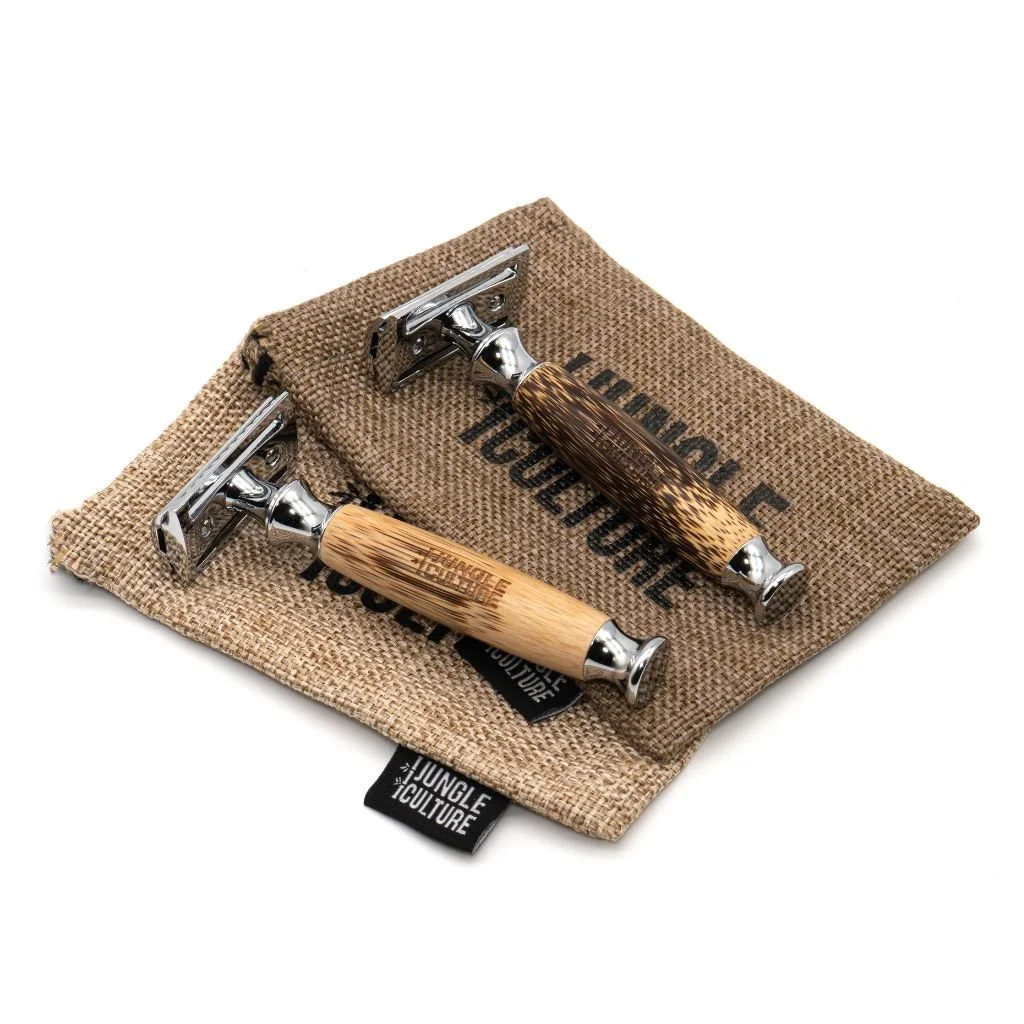 JUNGLE CULTURE - SAFETY RAZOR TRAVEL BAG - LIGHT BROWN